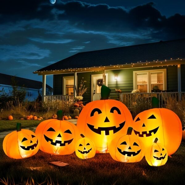 Decoraciones inflables calabazas de halloween