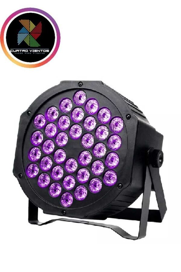 Foco 36 Led Uv Negro Luz Dmx Fiesta Fluor