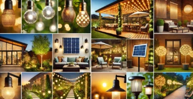 Imagen de luces decorativas solares para jardines y patios