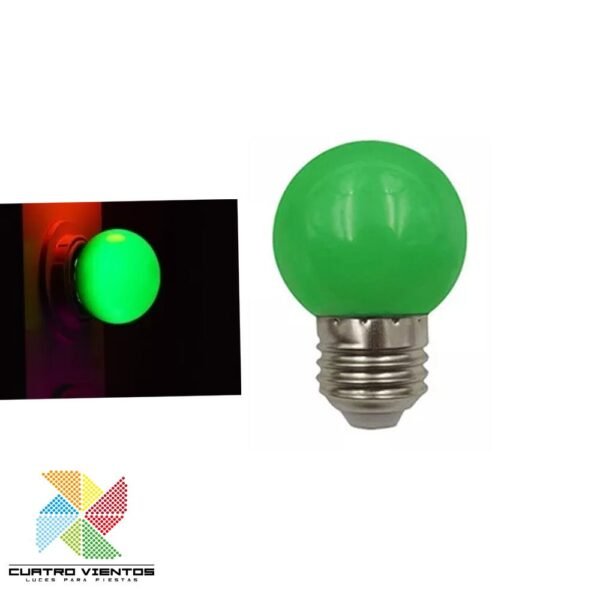 ampolletas de colores luz Verde