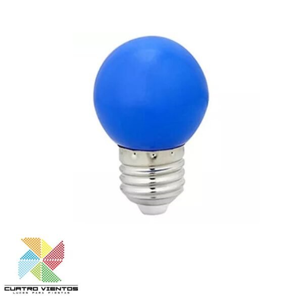 ampolletas de colores luz azul