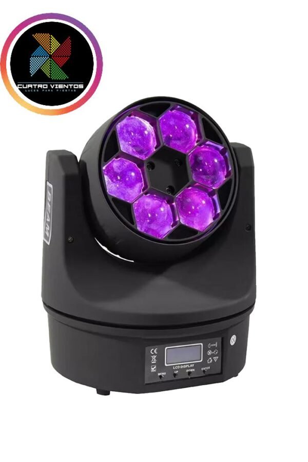 cabeza móvil led bee eyes 6x15W