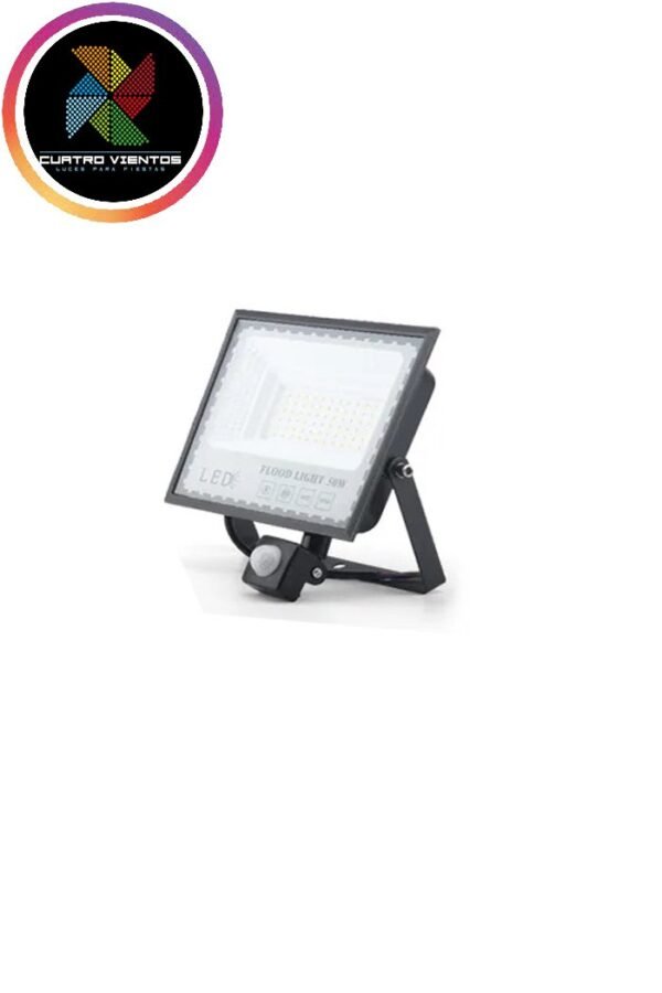 foco led con sensor de movimiento 50w