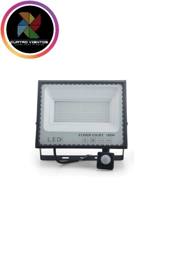 foco led exterior 100w con sensor de movimiento