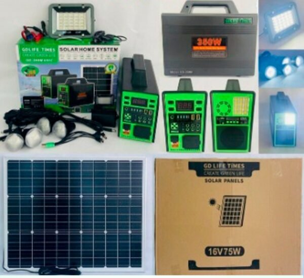 generador de energía solar 220v 350W