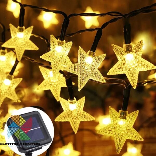 luces decorativas Solar para jardín 50estrellas