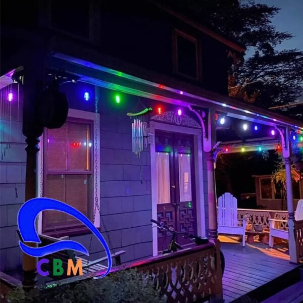 luces led de colores para exterior 4W Guirnalda 5 Metros incluye 10 ampolletas - Imagen 2