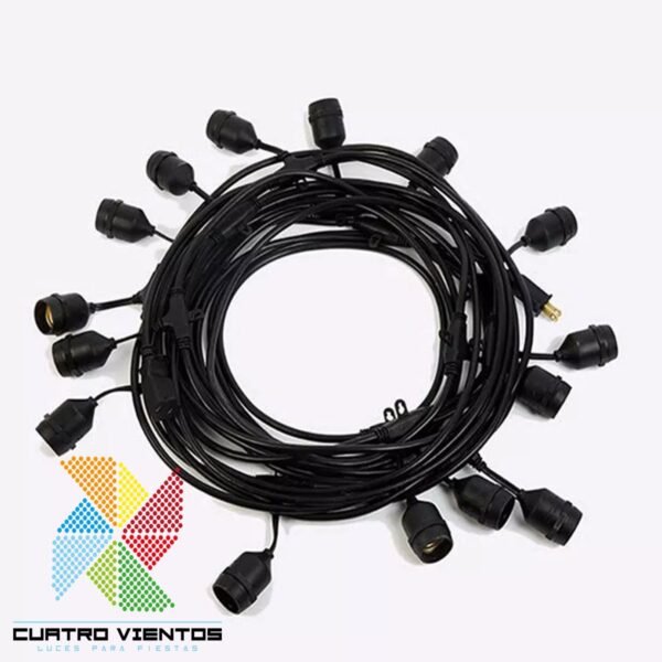 cable eléctrico para guirnalda de luces 30 Metros no incluye ampolletas