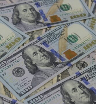 a close-up of some money