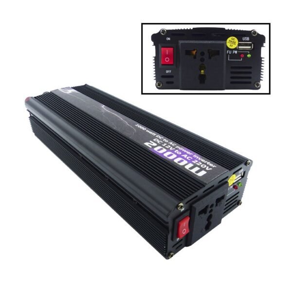 inversor de corriente 12v a 220v 2000w