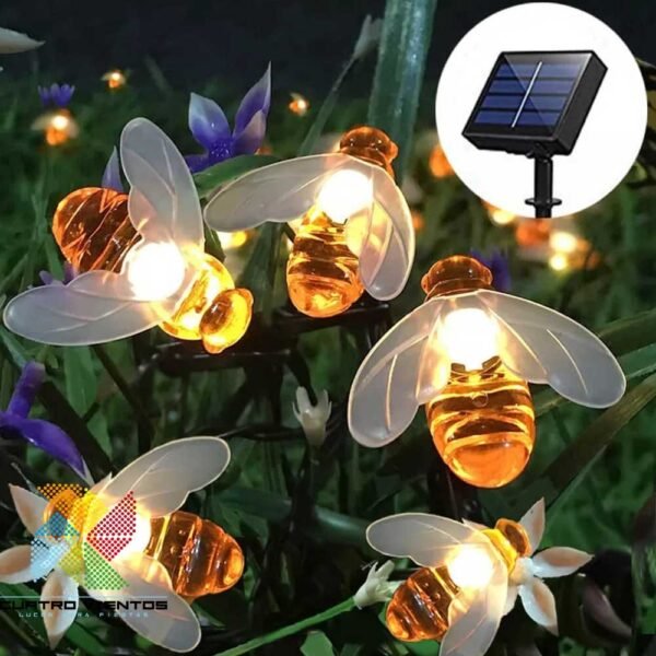 luces para decoración de jardines Abejas 4V