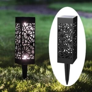 luces solares para jardín Jarron