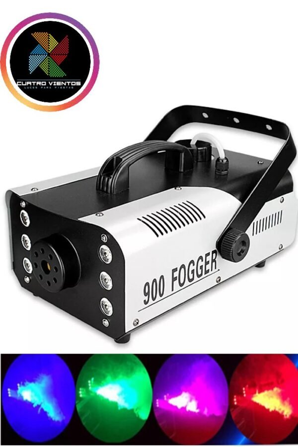 maquina de humo con led 900w