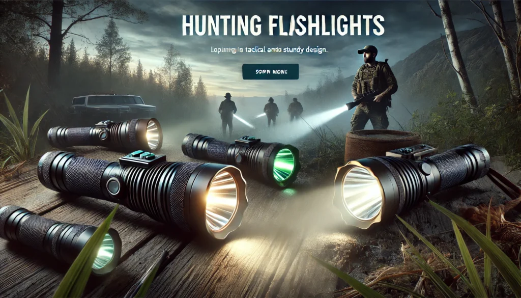Linternas de caza y pesca con luz de largo alcance y resistencia al agua