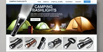 Linternas de largo alcance para caza y pesca en exteriores, resistentes al agua y de alta potencia