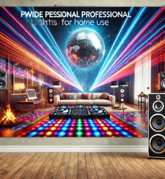 Luces LED y láser para fiestas en casa.