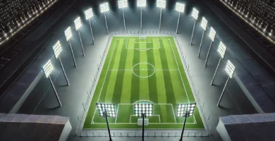 Iluminación LED para Cancha de Fútbol 11 - Ejemplo Práctico
