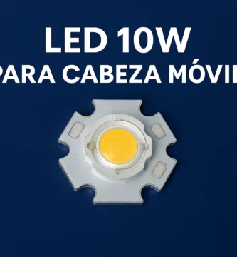 Chip LED de 10W montado en estrella, ideal como repuesto para cabezas móviles de iluminación