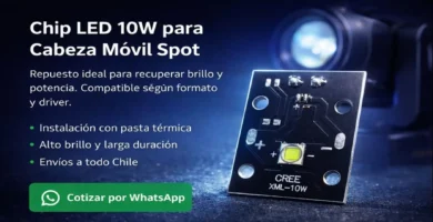 Chip LED 10W para cabeza móvil Spot