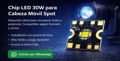 Chip LED 30W para cabeza móvil Spot