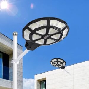 luminaria solar LED para plaza pública iluminación exterior parque con poste