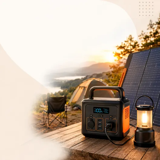 Generador solar portátil para camping y emergencias en casa