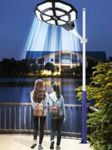 luminaria solar exterior LED para parque plaza iluminación potente