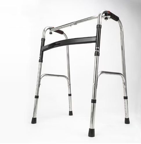 Andador de acero inoxidable retráctil