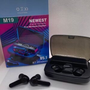 Auriculares Bluetooth con soporte y anillo luminoso de carga 800 mAh