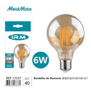 Iluminación para el hogar 6W G80 E27