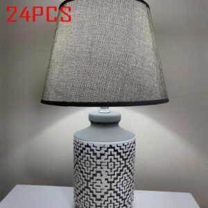 Lámpara de mesa base cerámica portalámparas E14