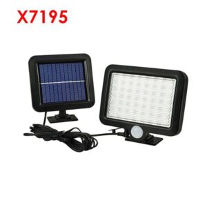 Lámpara Solar Exterior 56 LED con Sensor