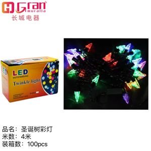 Luces de navidad en forma de arbol navide o RGB de 4M con 28LED 28 4