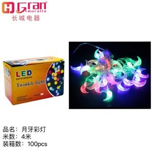 Luces de navidad en forma de luna RGB de 4M con 28LED 28 4