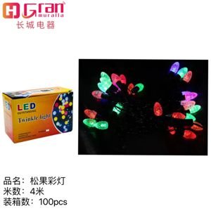 Luces de navidad en forma de pino RGB de 4M con 28LED 28 4