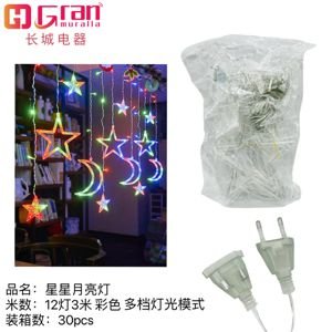 Luces en de estrellas y lunas en RGB 3M con 12 luces 12 3