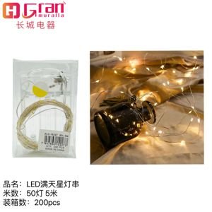 Luces hada luz cálida de 5M con 50 luces LED 50 5