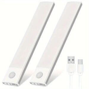 Luz de armario, sensor siempre encendido modo luz blanca 30cm aleación de aluminio 800ml