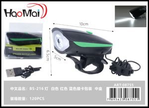 Luz de bicicleta usb usb