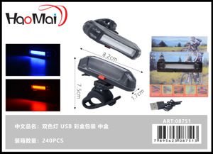 Luz de bicicleta usb usb