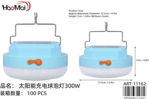 Luz de bulbo con carga solar) 300w
