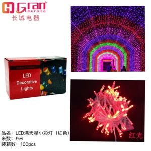 Luz led color rojo de 9 metros y 100 led LED 100 9