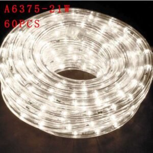 Luz solar tubo cuero 5 metros 100 luces