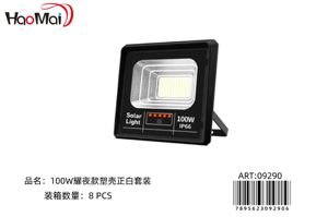 Panel solar + lámpara 100W