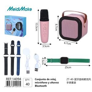 Parlante micrófono reloj ZT-40