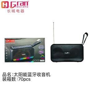 RADIO, PARLANTE SOLAR Y RECARGABLE