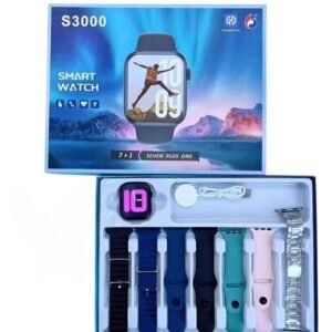 RELOJ SMART WATCH CON 7 CORREAS S3000 (7 )