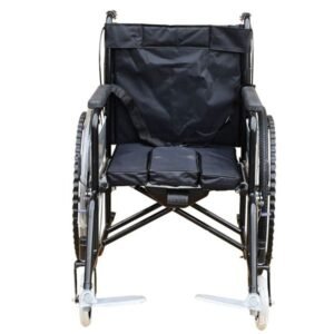 Silla de ruedas manual de acero inoxidable