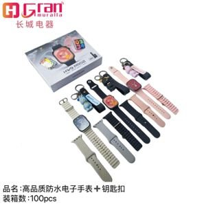 Smartwach resistente al agua con 4 correas y llavero +