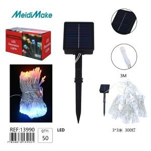Solar luces navideñas 3*3 300